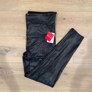 Spanx Black Faux Leather Leggings